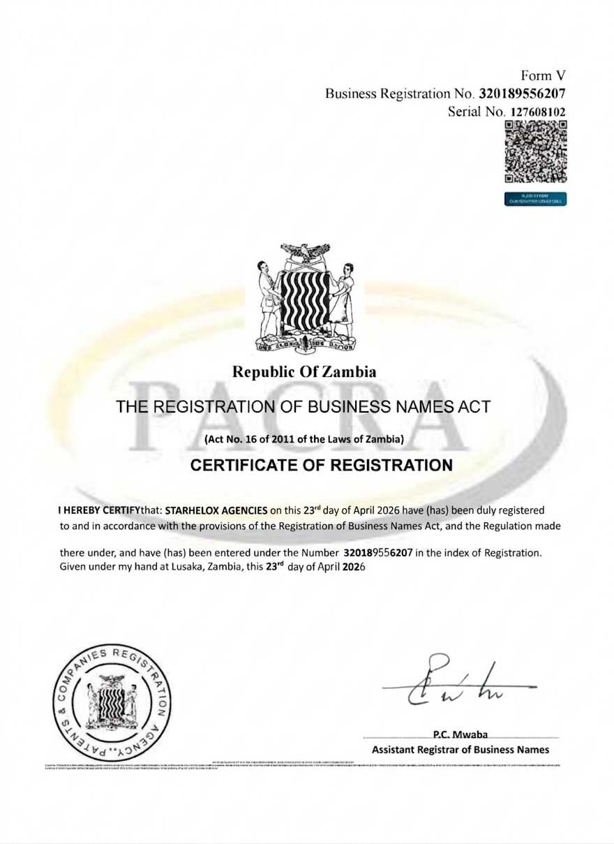 Zambia Registration