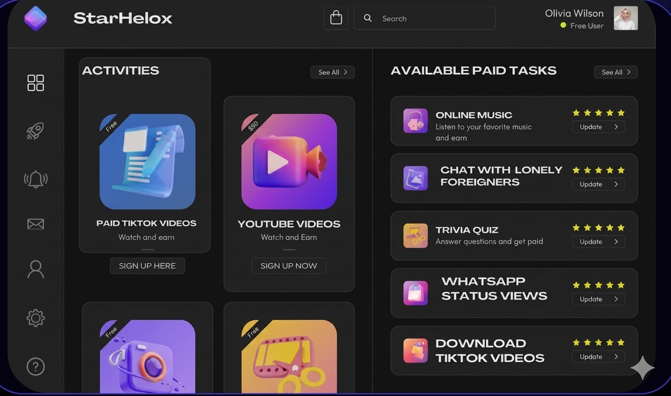 Starhelox Agency Dashboard